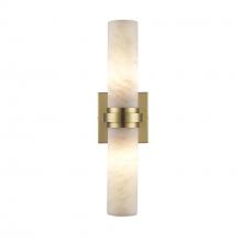 Trans Globe 22690 AG - 2LT SCONCE ENGRAVED BAND CNTP-